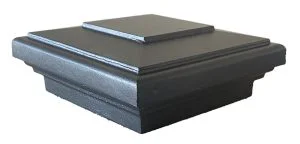 Aluminum Mailbox Cap – Black, 6″x6″