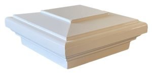 Aluminum Mailbox Cap – White, 6″x6″
